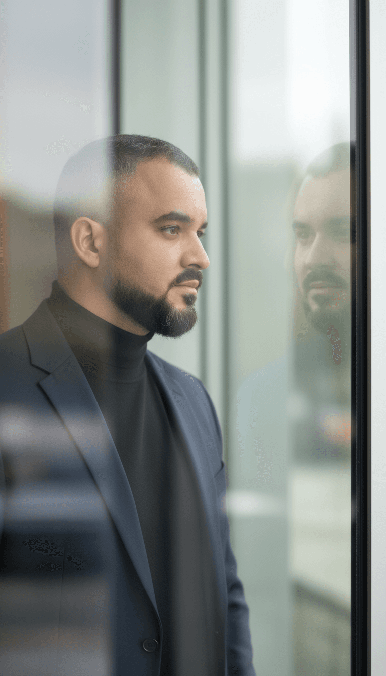 Empresário e seu Reflexo